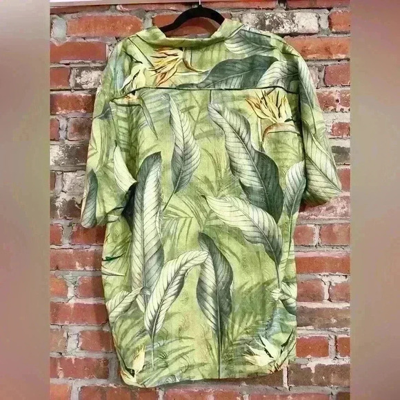 Tommy Bahama Bird Of Paradise 100% Silk Size M - Picture 5 of 7